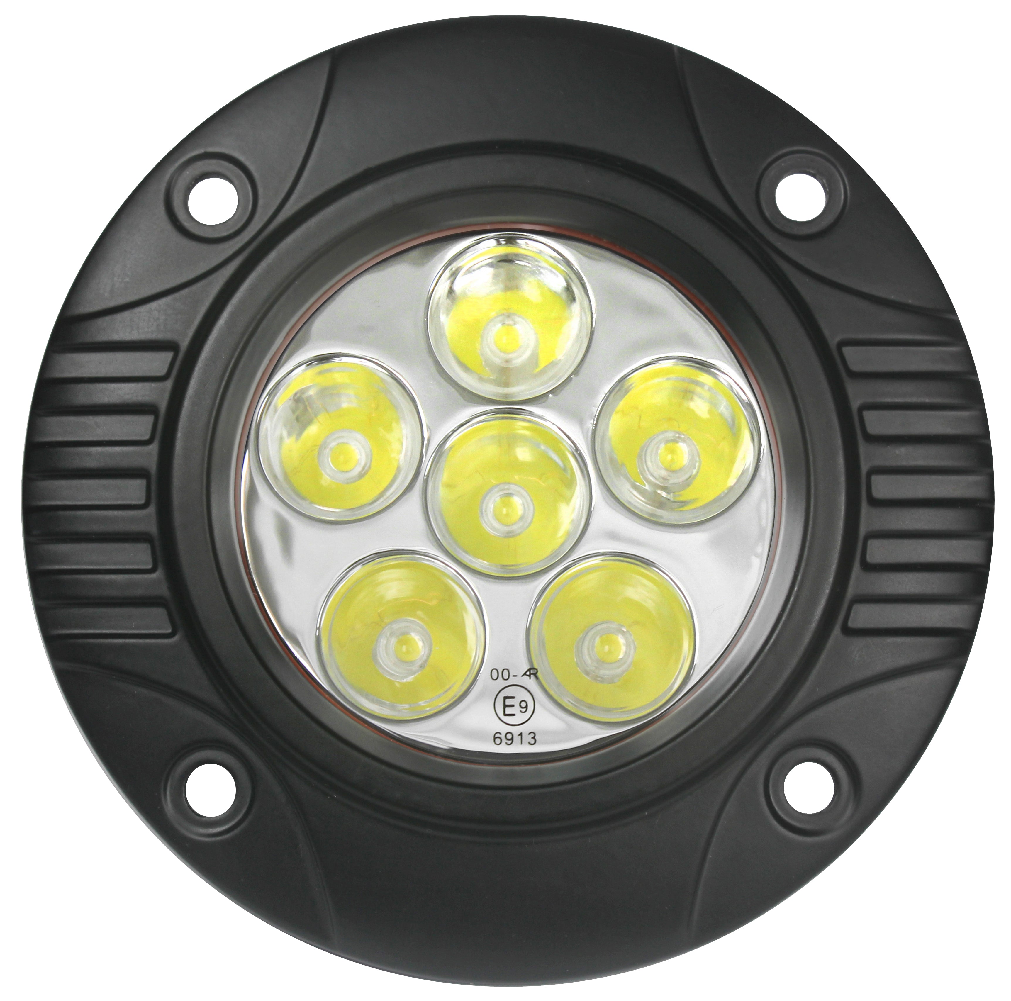 Speed Demon 10-20161 618R Flush Mount LED Light - Flood Beam | GarageAndFab.com