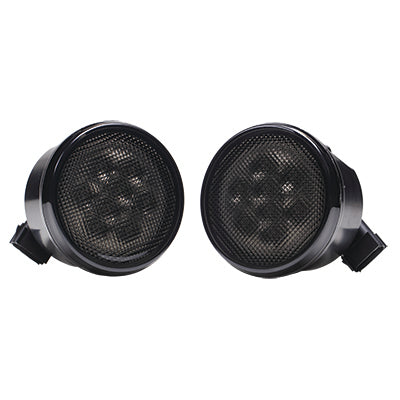 Speed Demon 10-20175 Jeep Wrangler Grille Turn Signal LED Lights- Smoked PAIR | GarageAndFab.com