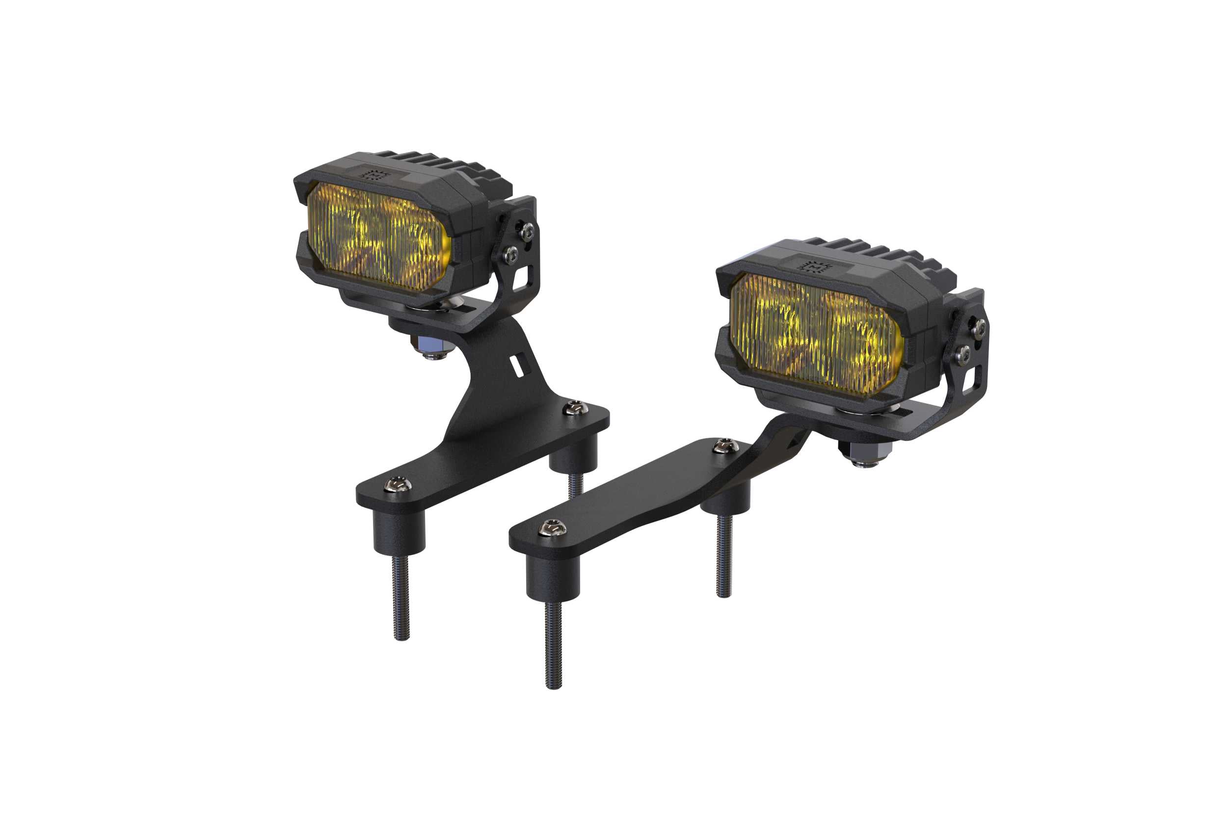 Morimoto 2Banger Ditch Light Kit: Gladiator JT (HXB Yellow SAE Wide Beam) 2B-PLR-KIT-1167 | GarageAndFab.com
