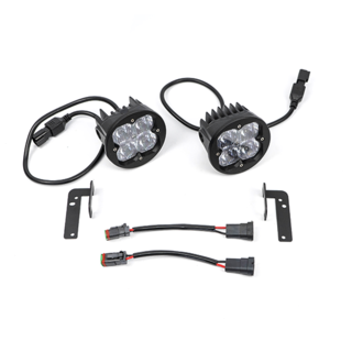 Vivid 11300 FNG SAE Fog Light Kit Jeep JK White 07-18 | GarageAndFab.com