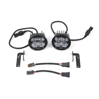 Vivid 11300 FNG SAE Fog Light Kit Jeep JK White 07-18 | GarageAndFab.com