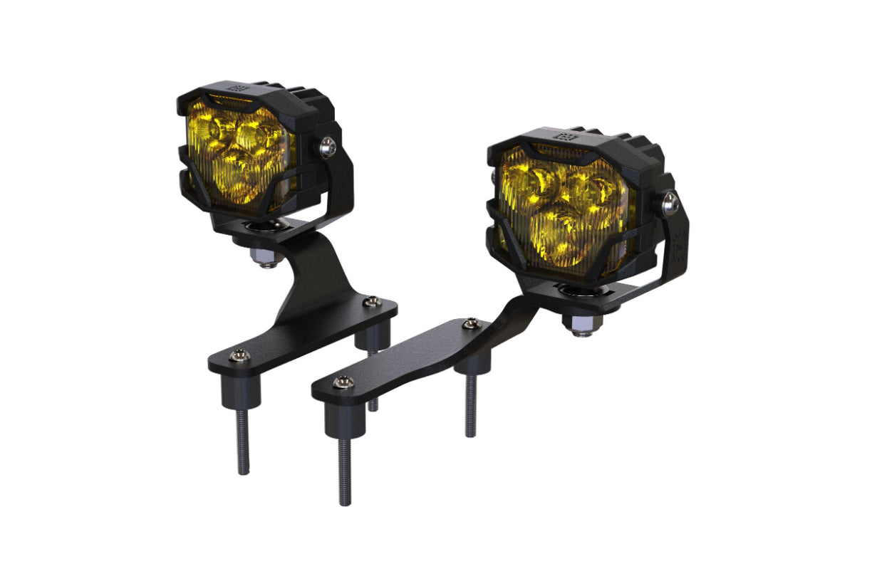 Morimoto 4Banger Ditch Light Kit: Wrangler JL (HXB White Flood Beam) 4B-PLR-KIT-1319 | GarageAndFab.com