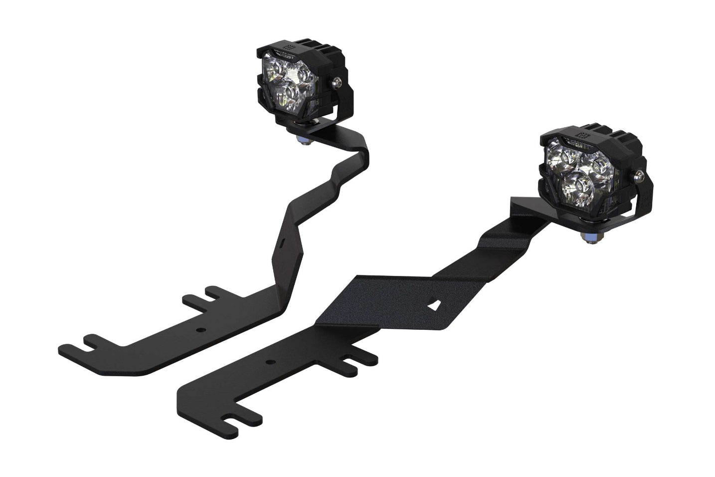 Morimoto 4Banger Ditch Light Kit: 17-22 Super Duty (HXB Yellow Flood Beam) 4B-PLR-KIT-1336 | GarageAndFab.com