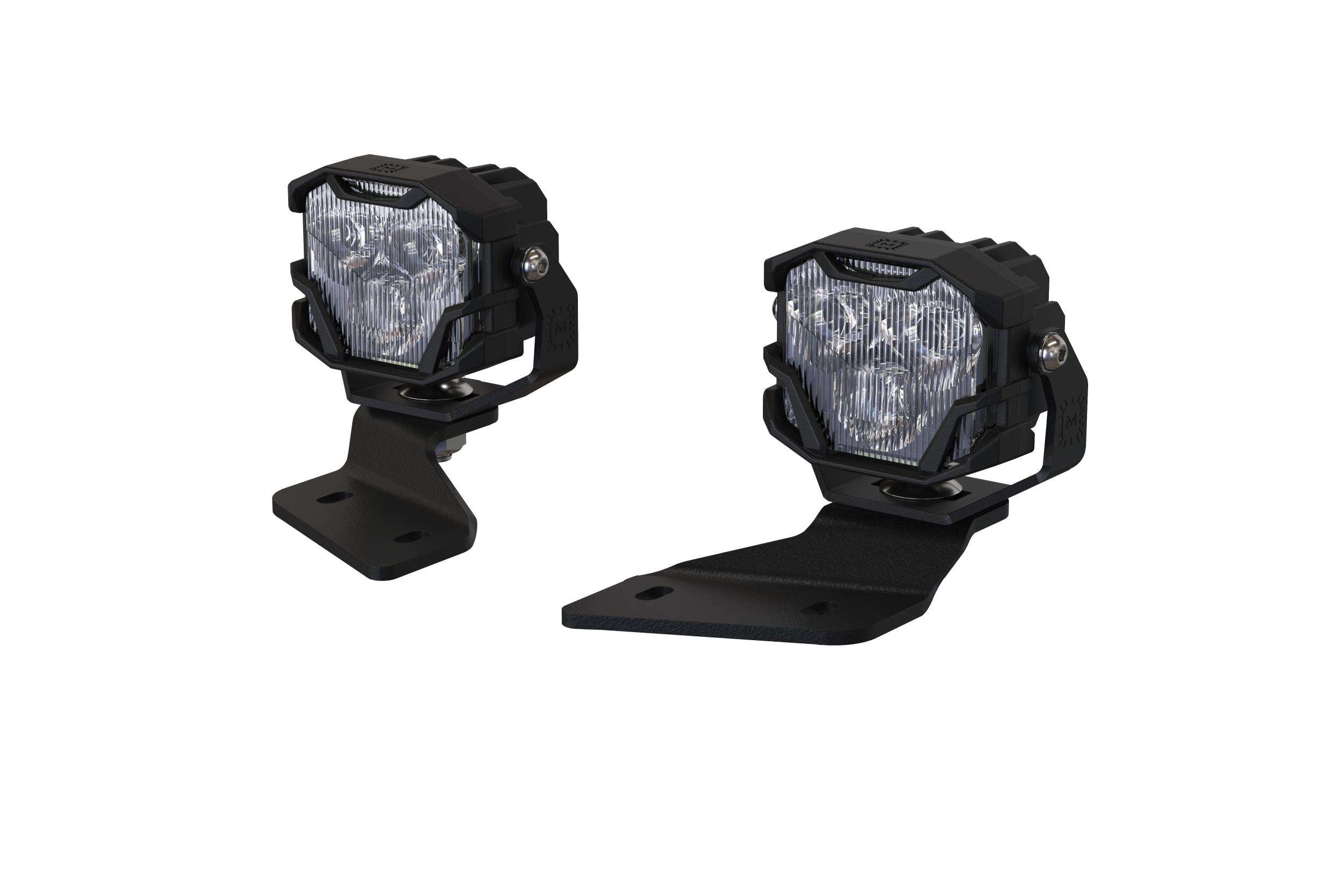 Morimoto 4Banger Ditch Light Kit: 2021+ Bronco (HXB White Flood Beam) 4B-PLR-KIT-1359 | GarageAndFab.com