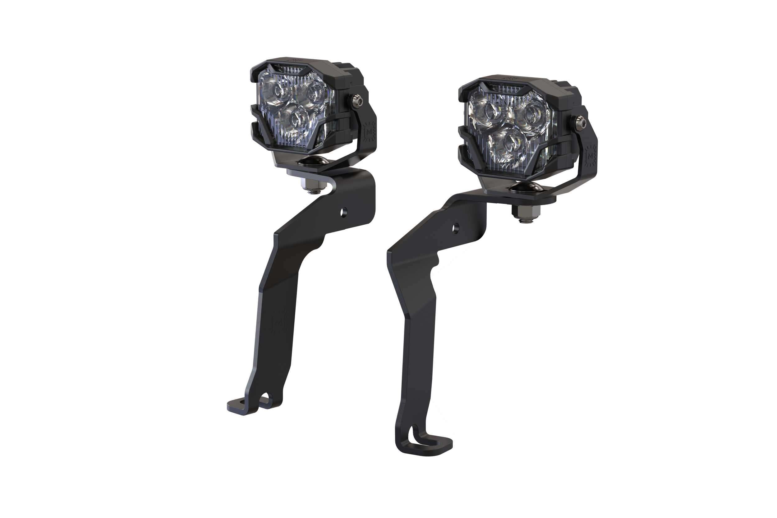 Morimoto 4Banger Ditch Light Kit: 21+ F150 (HXB Yellow Flood Beam) 4B-PLR-KIT-1368 | GarageAndFab.com