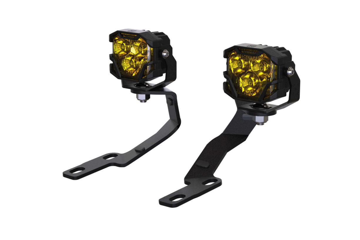 Morimoto 4Banger Ditch Light Kit: 05-15 Tacoma (HXB White Flood Beam) 4B-PLR-KIT-1391 | GarageAndFab.com