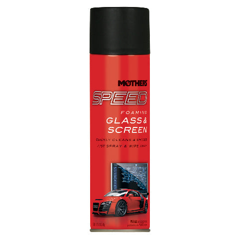 Mothers Polishes Speed Foaming Glass & Screen Cleaner 19oz Aerosol - 16619 | GarageAndFab.com