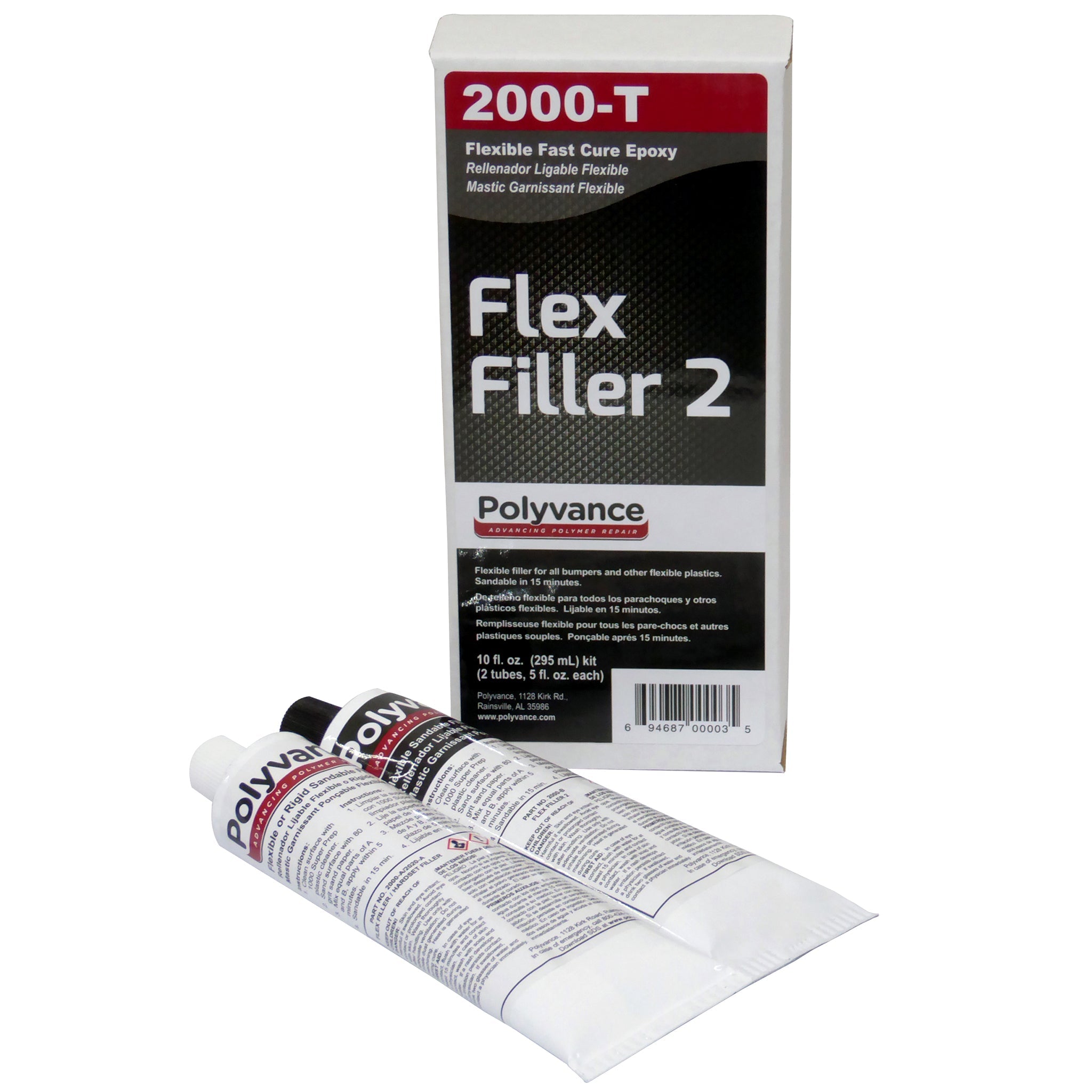 POLYVANCE Flex-Filler 2 Flexible Epoxy Adhesive/Filler - 20 0-T - 2000-T | GarageAndFab.com