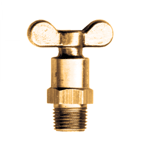 Fairview 1PC Needle Seat Drain Valve;1/4 MPT Item #: FVF-242-B | GarageAndFab.com