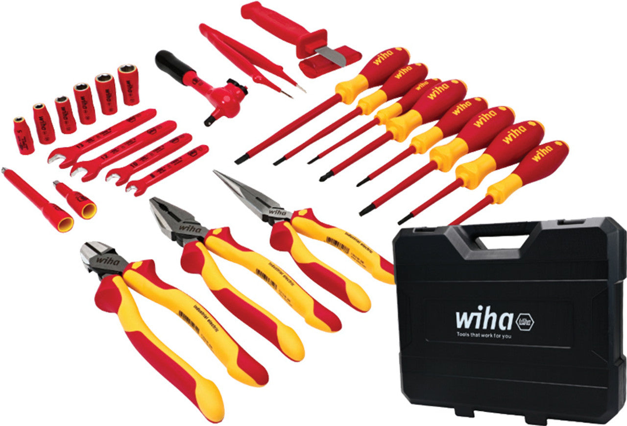 WIHA TOOLS 26-Piece Insulated Hybrid & Ev Essentials Tool Kit - WIH-91890 | GarageAndFab.com