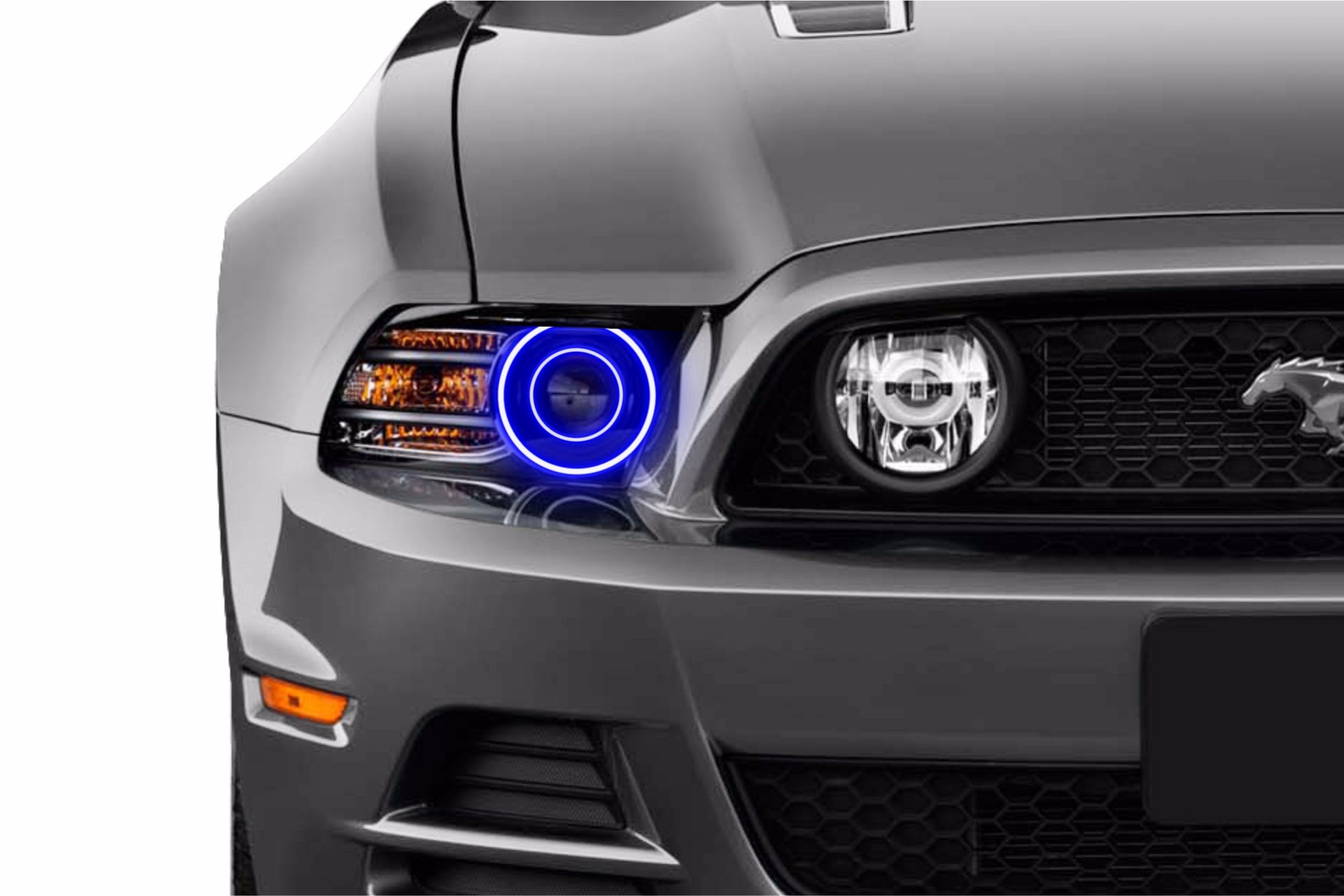 Ford Mustang w/ OEM HID (10-14): Profile Prism Fitted Halos (Kit) EDC01122 | GarageAndFab.com