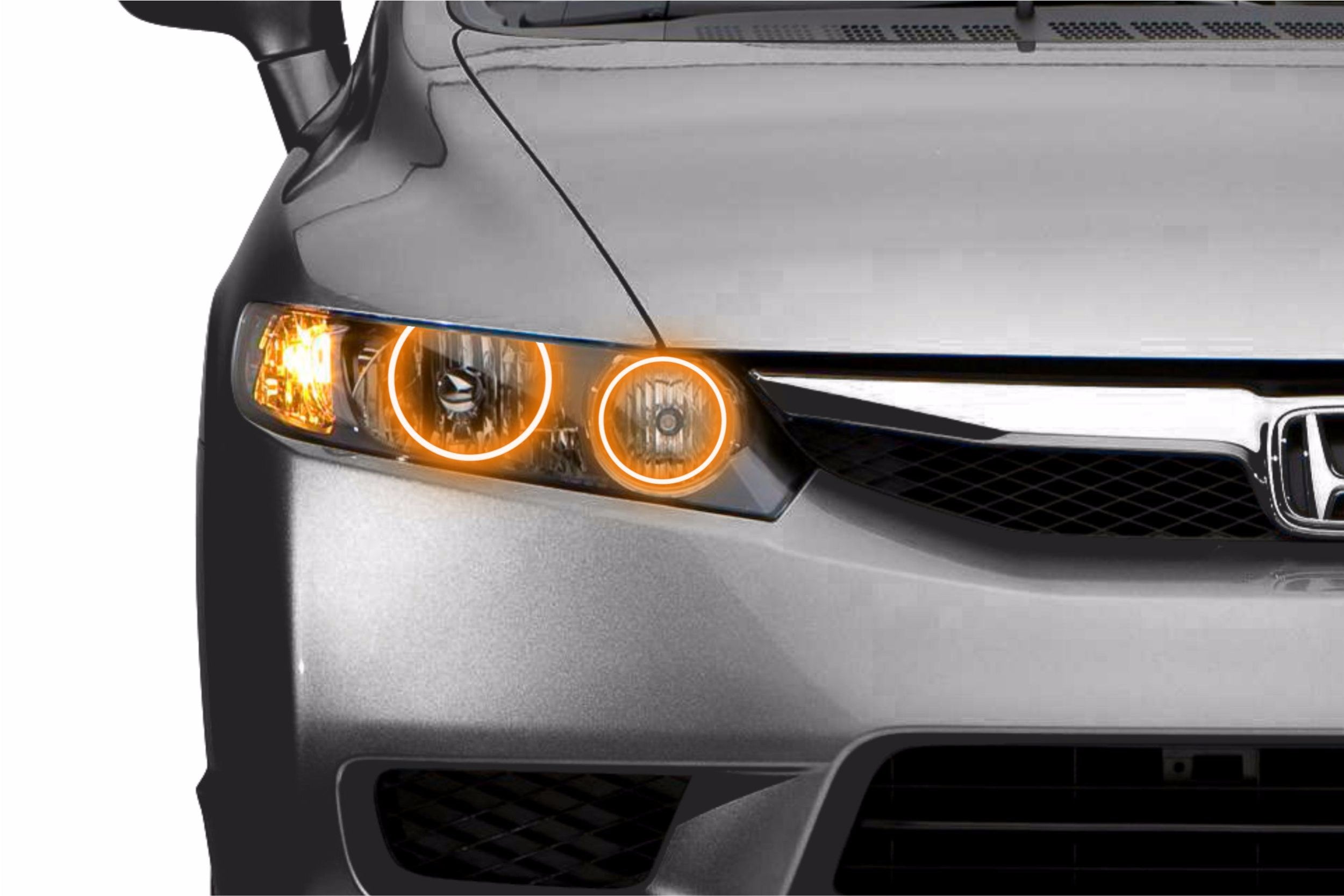 Honda Civic Sedan (09-11): Profile Prism Fitted Halos (Kit) EDC01163 | GarageAndFab.com