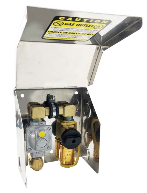 Fairview 2LB LPG Outlet;1/2BVQD;SS Cover Item #: FVF-NGO-4-2LBLP | GarageAndFab.com