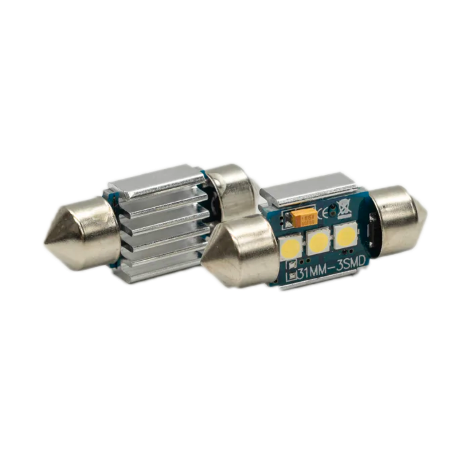 Vivid 3175-W Interior Led Bulbs 3175 White Festoon Pair | GarageAndFab.com