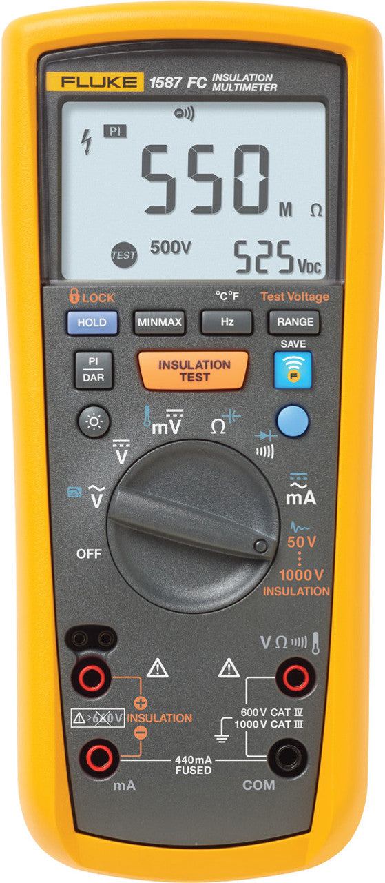 Fluke 1587FC 2-In-1 Insulation Meter For Hybrid -FLU-4691215 | GarageAndFab.com