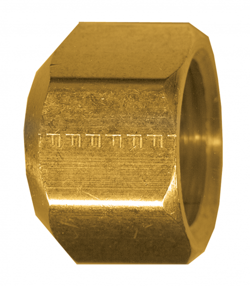 Fairview Brass Sealing Cap Nut Heavy;1/4M.SAE Item #: FVF-56HP-4 | GarageAndFab.com