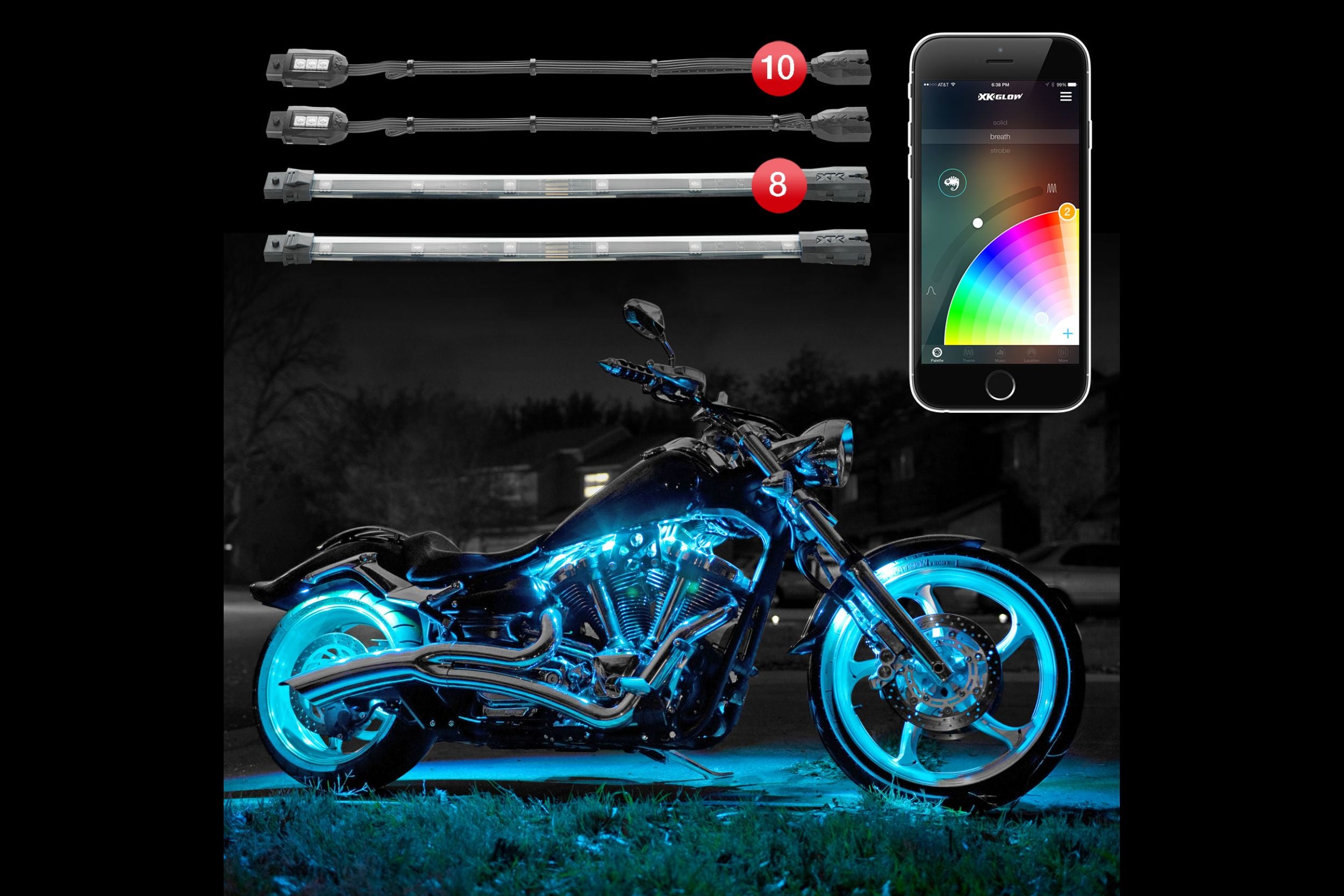 XK Glow KS-Moto-Standard | GarageAndFab.com