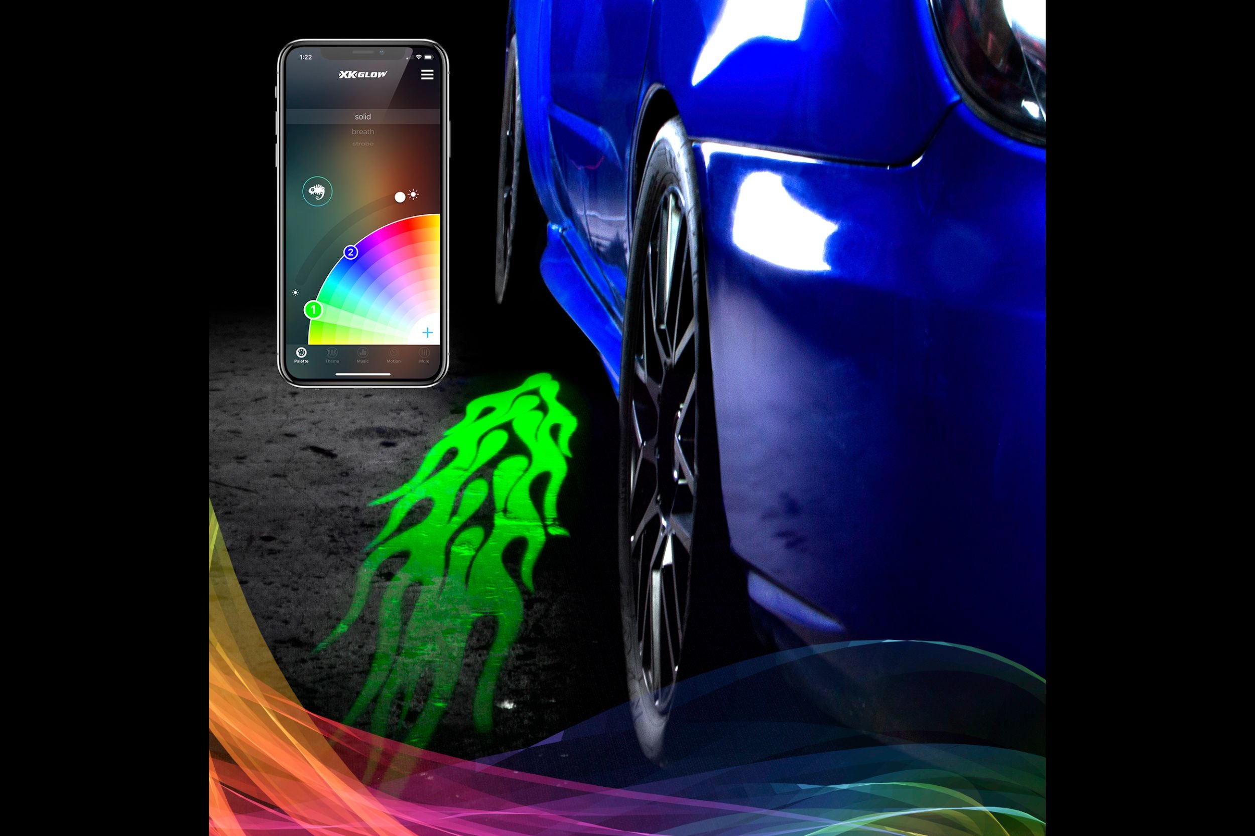 XK Glow XK-CFX-ADV-TATOO | GarageAndFab.com