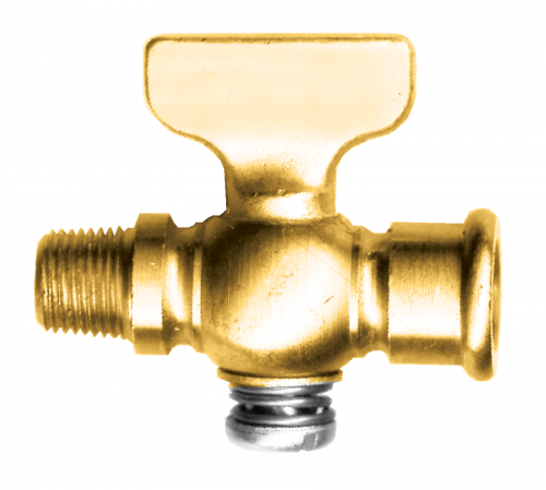 Fairview Shut-Off;1/4FPTx1/4MPT;Round/T Handle Item #: FVF-7120-B | GarageAndFab.com