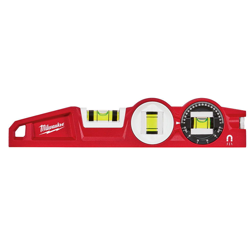 Milwaukee Electric 10" Die Cast Magnetic Torpedo Level With 360 Degree Locking Vial - MLW-48-22-5210 | MFVCanada.com