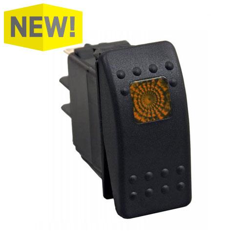 Tiger Lights LIGTLSW1-A LED Rocker/ Toggle Switch - Amber | GarageAndFab.com