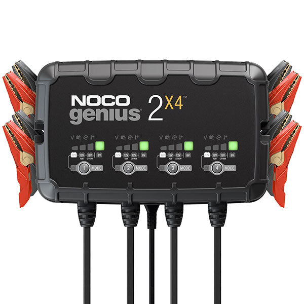NOCO 4-BANK BATTERY CHARGER (GENIUS2X4) | GarageAndFab.com