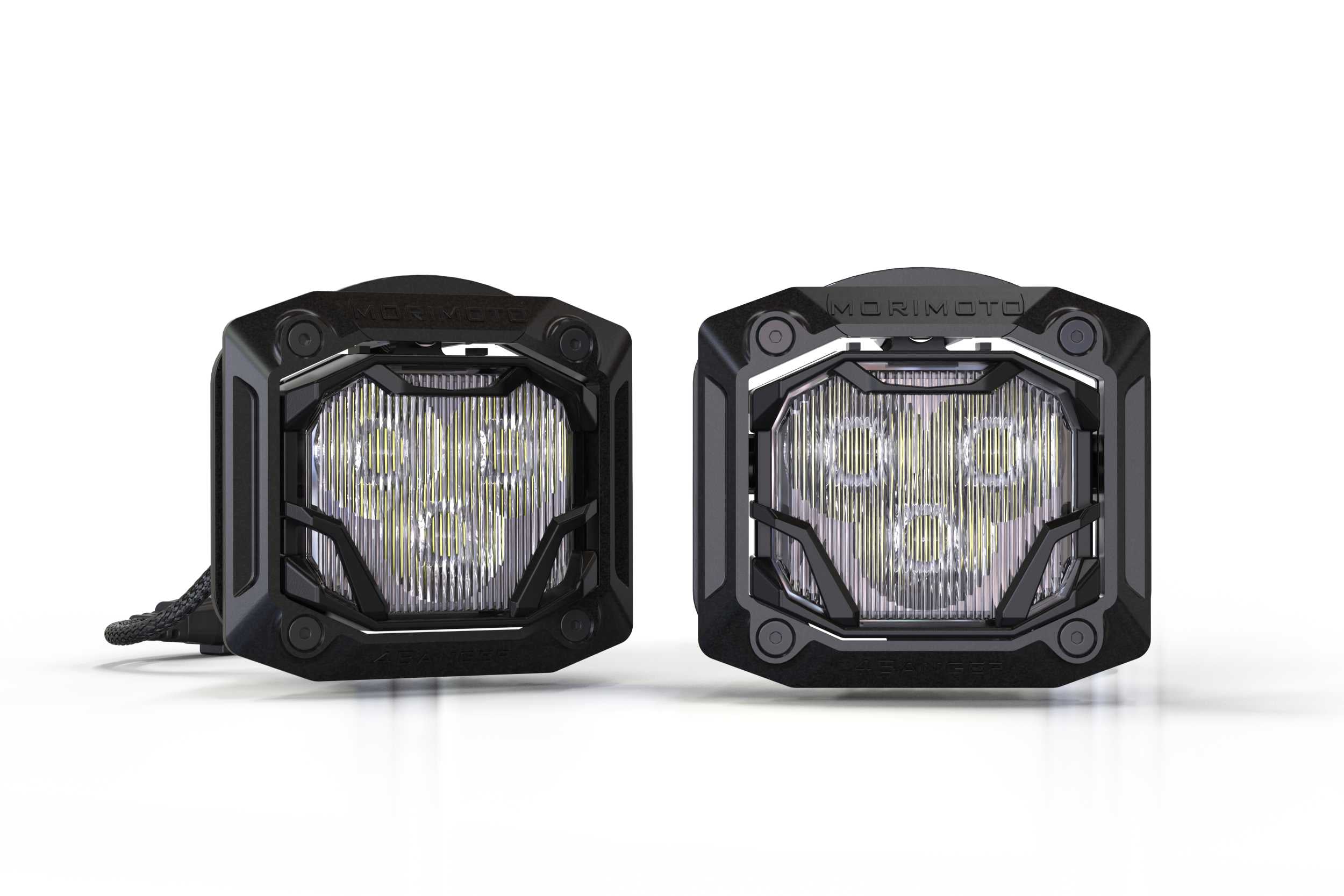 Morimoto 4Banger Flush-Mount Kit: (HXB White SAE Wide Beam) 4B-FLUSH-1010 | GarageAndFab.com