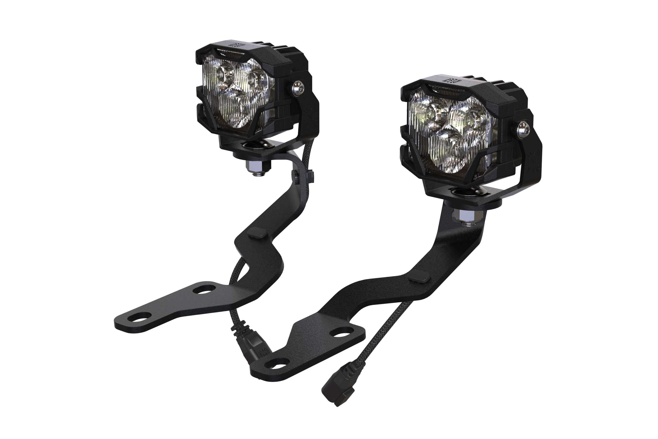 Morimoto 4Banger Ditch Light Kit: 05-15 Tacoma (NCS Yellow SAE Wide Beam) 4B-PLR-KIT-1065 | GarageAndFab.com