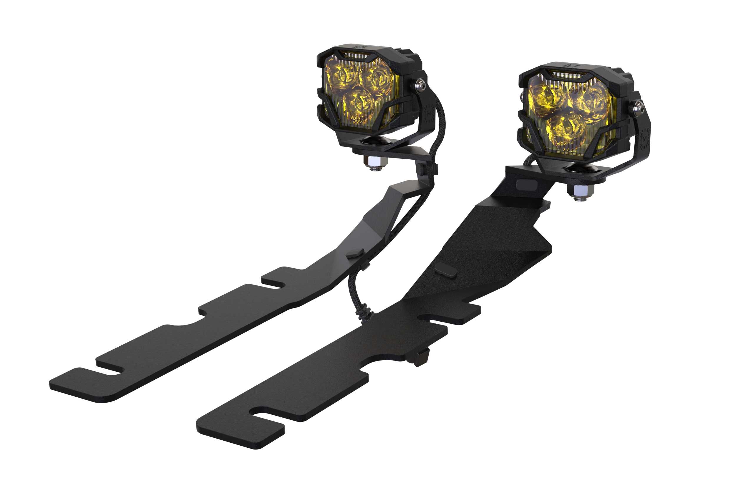 Morimoto 4Banger Ditch Light Kit: 09-18 Ram (HXB Yellow Combo Beam) 4B-PLR-KIT-1117 | GarageAndFab.com
