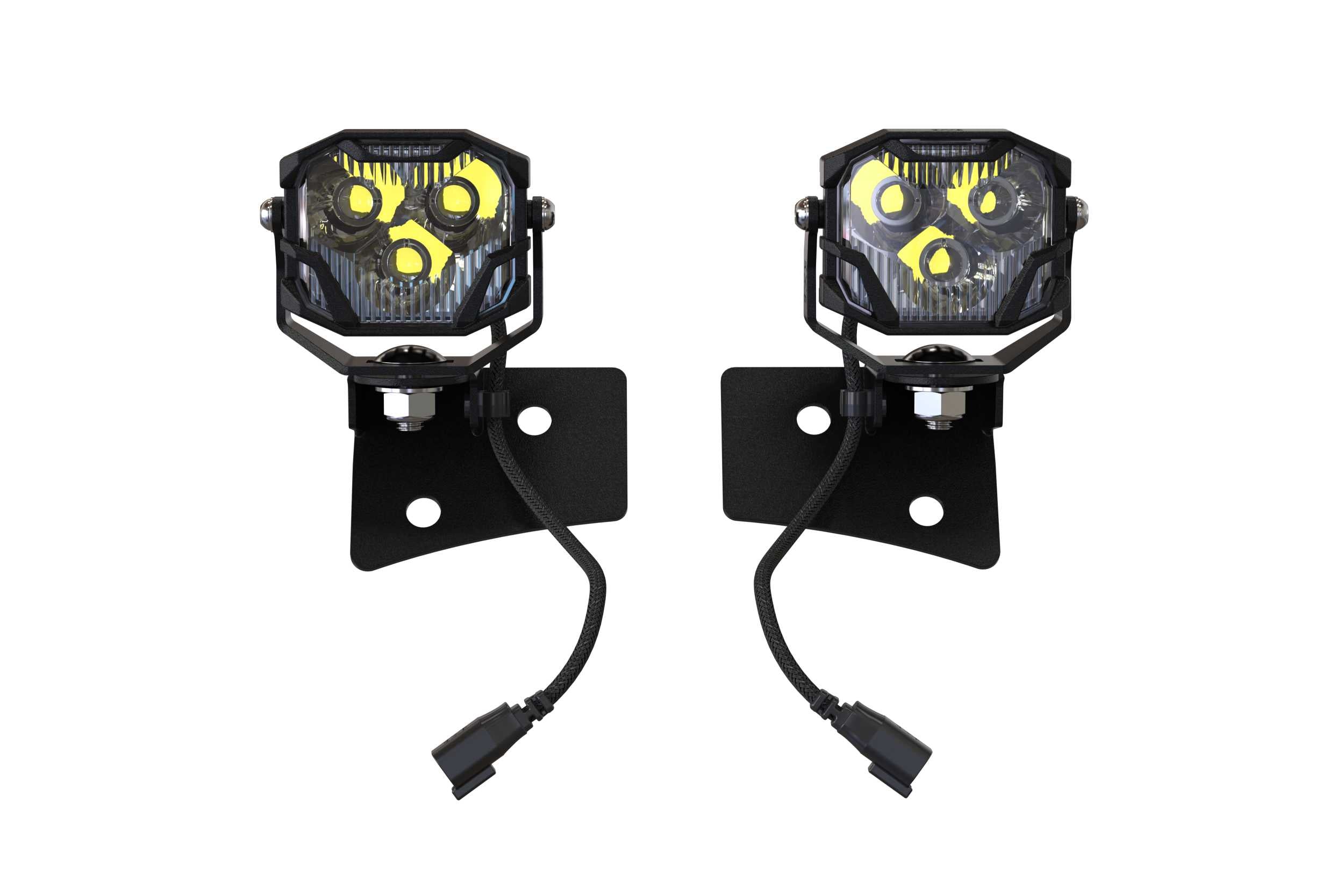 Morimoto 4Banger Ditch Light Kit: Wrangler JK (NCS White Combo Beam) 4B-PLR-KIT-1134 | GarageAndFab.com