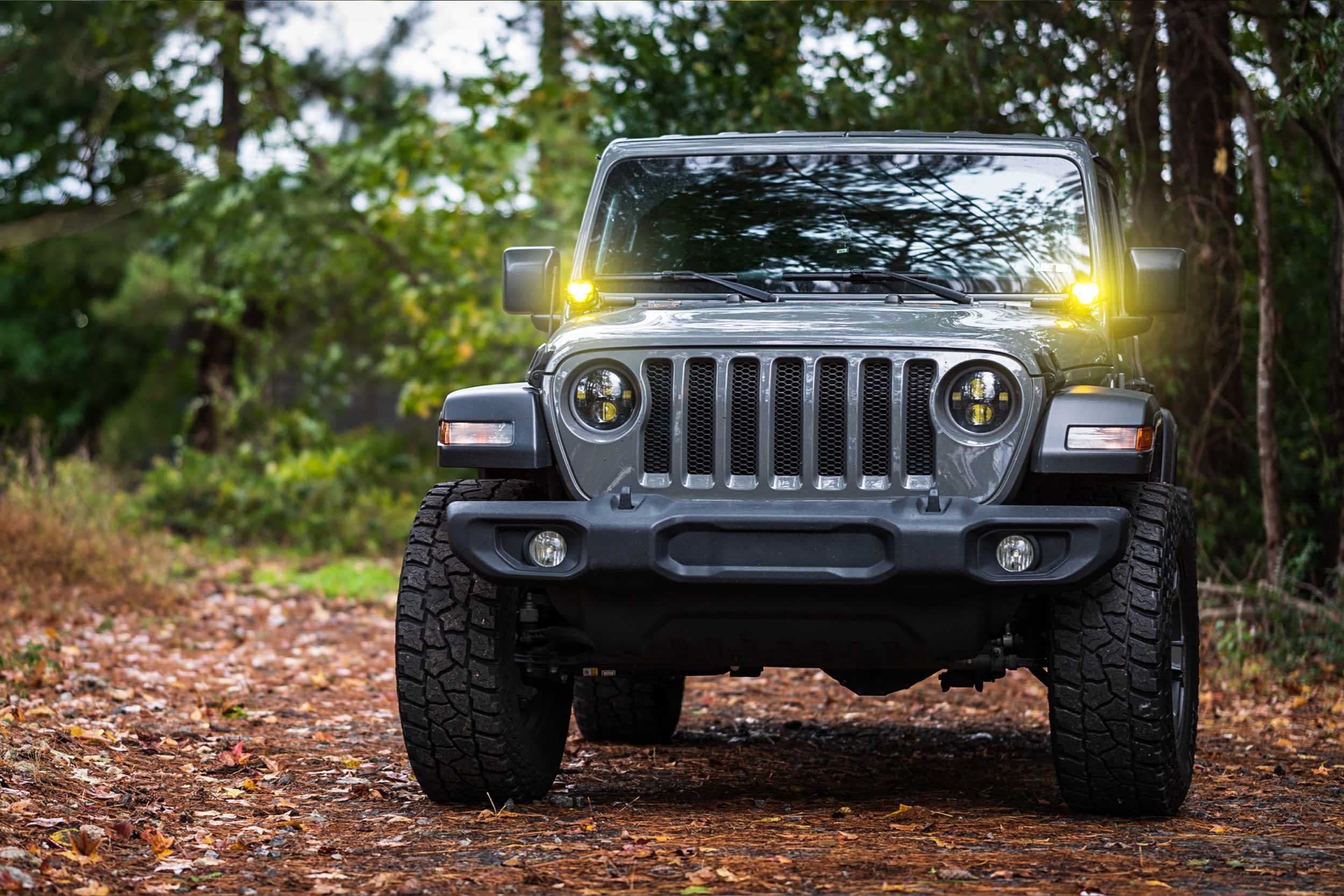 Morimoto 4Banger Ditch Light Kit: Wrangler JL (NCS White Spot Beam) 4B-PLR-KIT-1144 | GarageAndFab.com