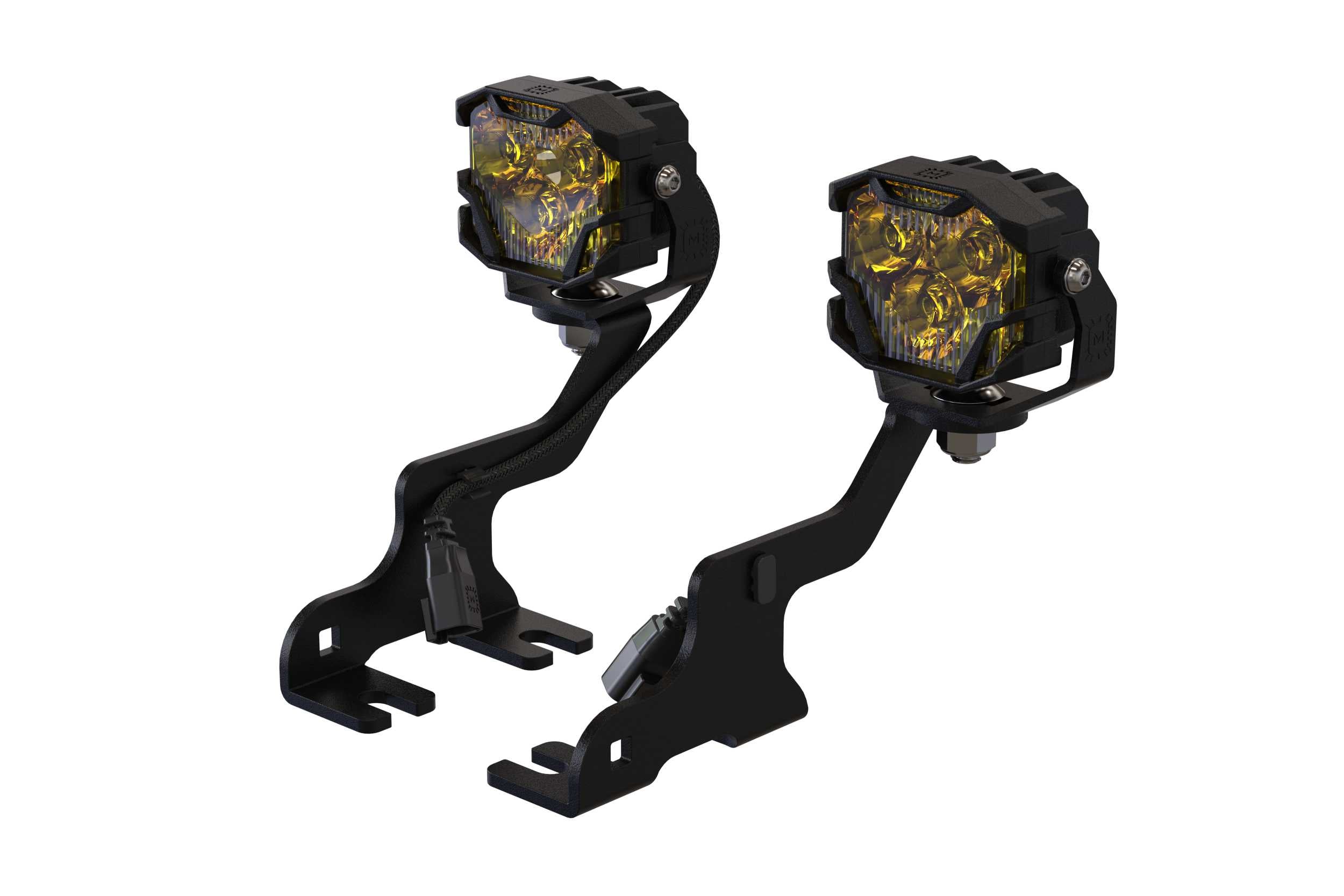 Morimoto 4Banger Ditch Light Kit: 10-14 Raptor (NCS Yellow Spot Beam) 4B-PLR-KIT-1249 | GarageAndFab.com