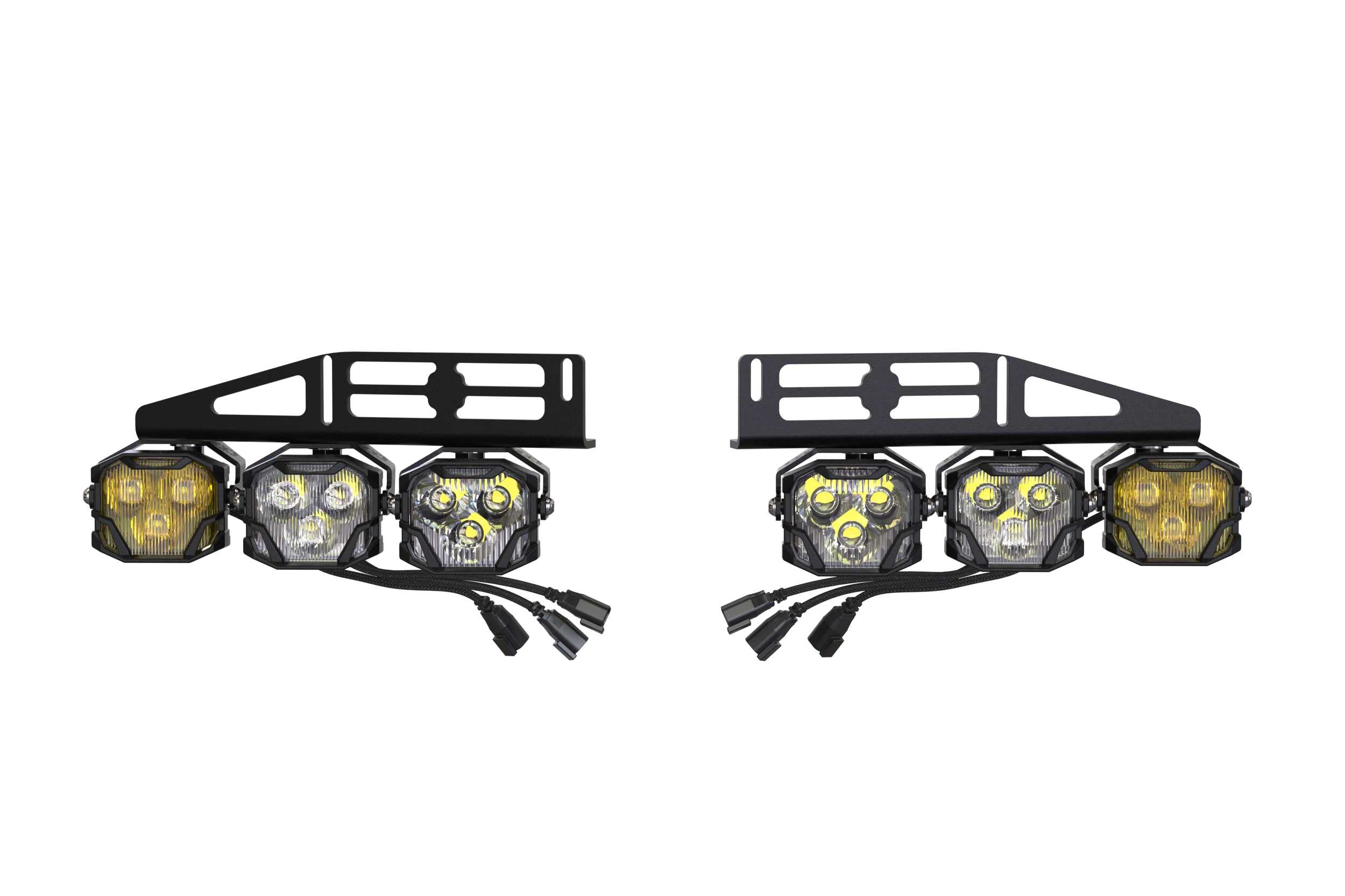 Morimoto 4Banger Fog Light Kit: 15-20 Ford Raptor (NCS Yellow Wide / Wide / Wide) 4B-FOG-RAP-1006 | GarageAndFab.com