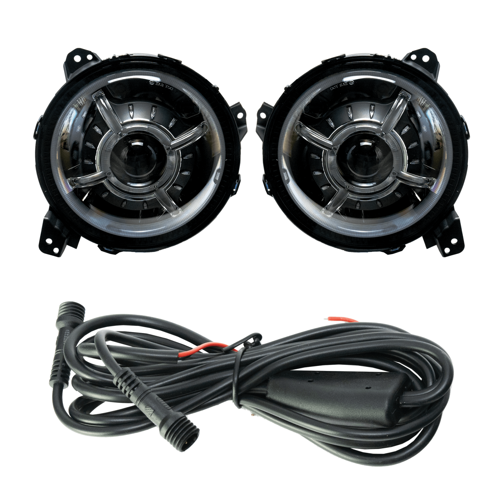 Vivid 9JL-ST 9 Inch Led Jeep JL Led Headlight Assemblies | GarageAndFab.com