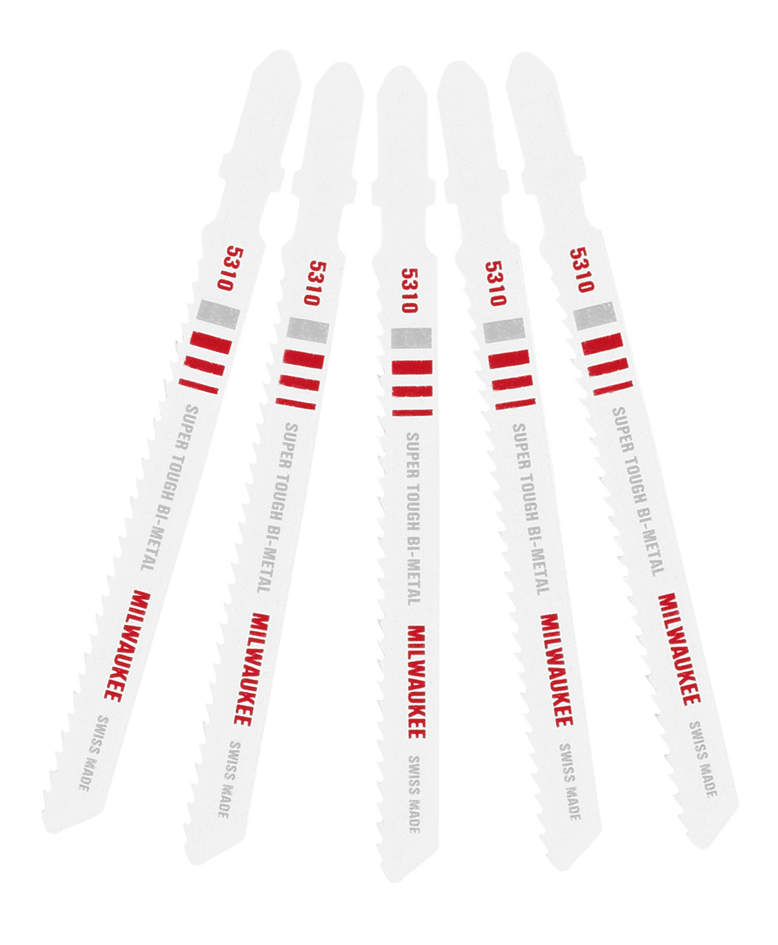Milwaukee Electric Jig Saw Blade, 4" X 10 Tpi, General Purpose, Bi-Metal, T-Shank, Pack Of 5 - MLW-48-42-5310 | MFVCanada.com