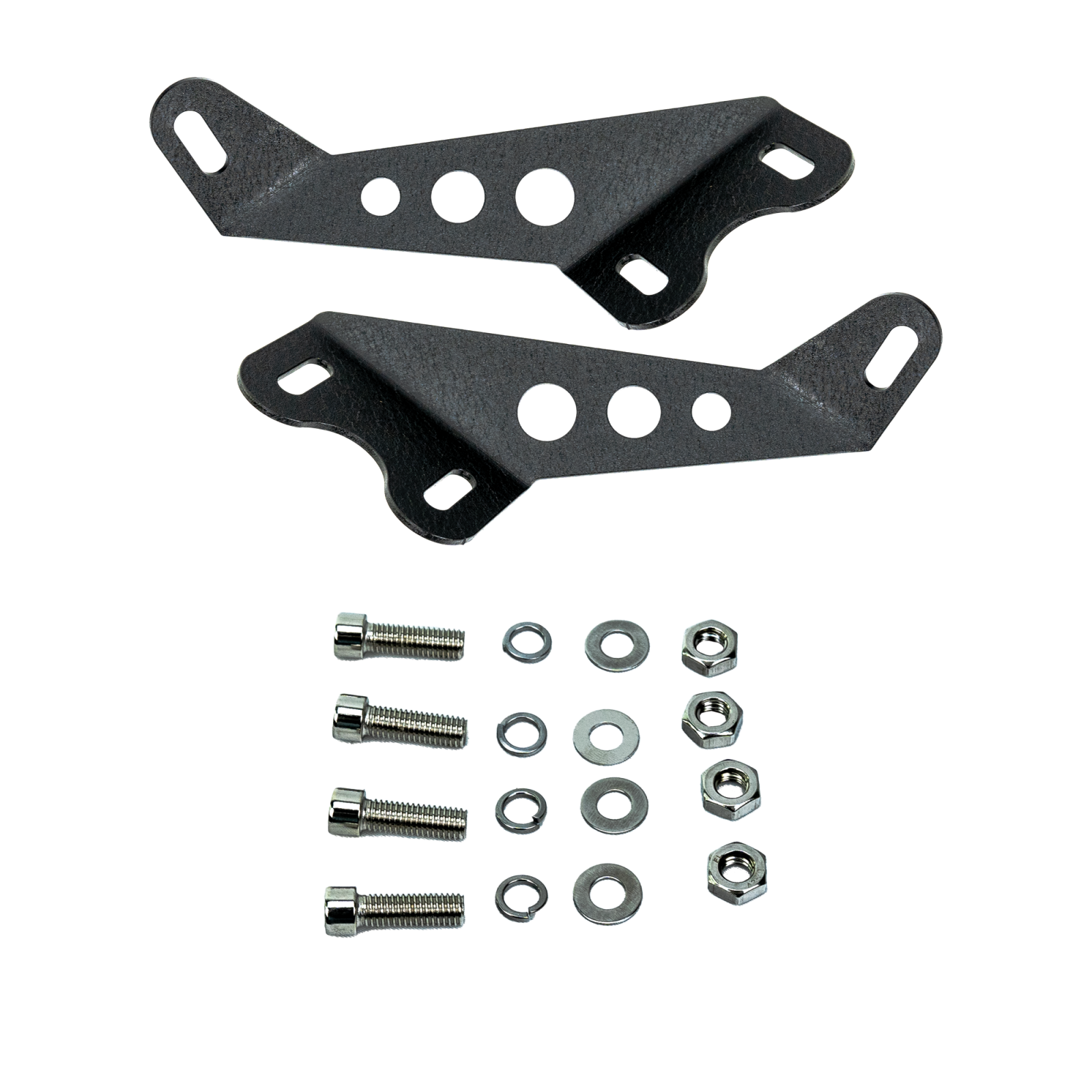 Vivid BR3 Light Bar Brackets Jeep JK 07-18 22 Inch Light Bar Hood Mount | GarageAndFab.com