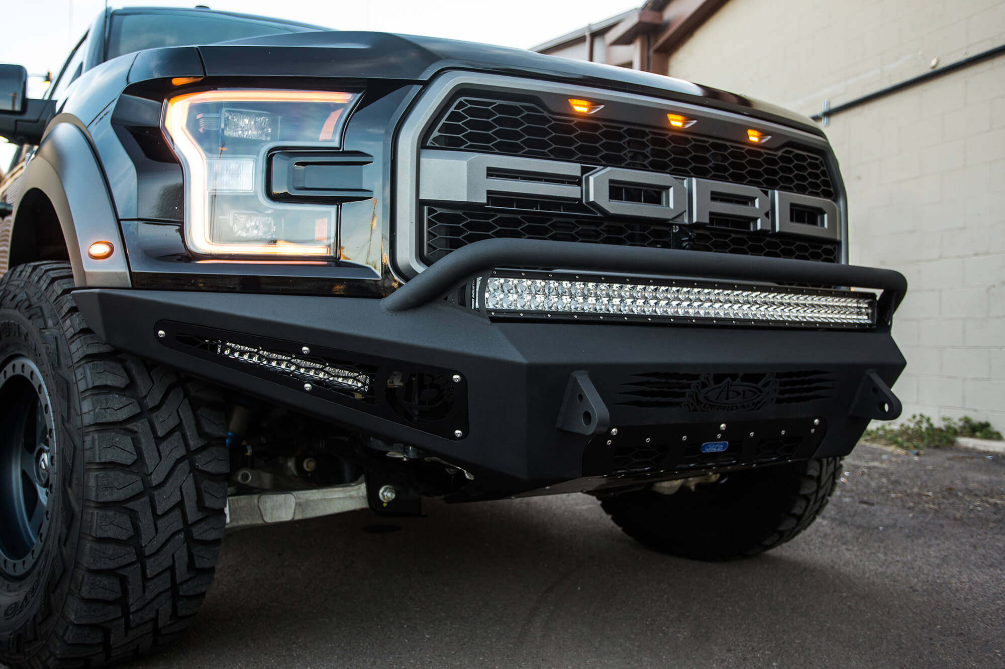 ADD Offroad 2017-2020 Ford Raptor Honeybadger Front Bumper F117432860103 | GarageAndFab.com