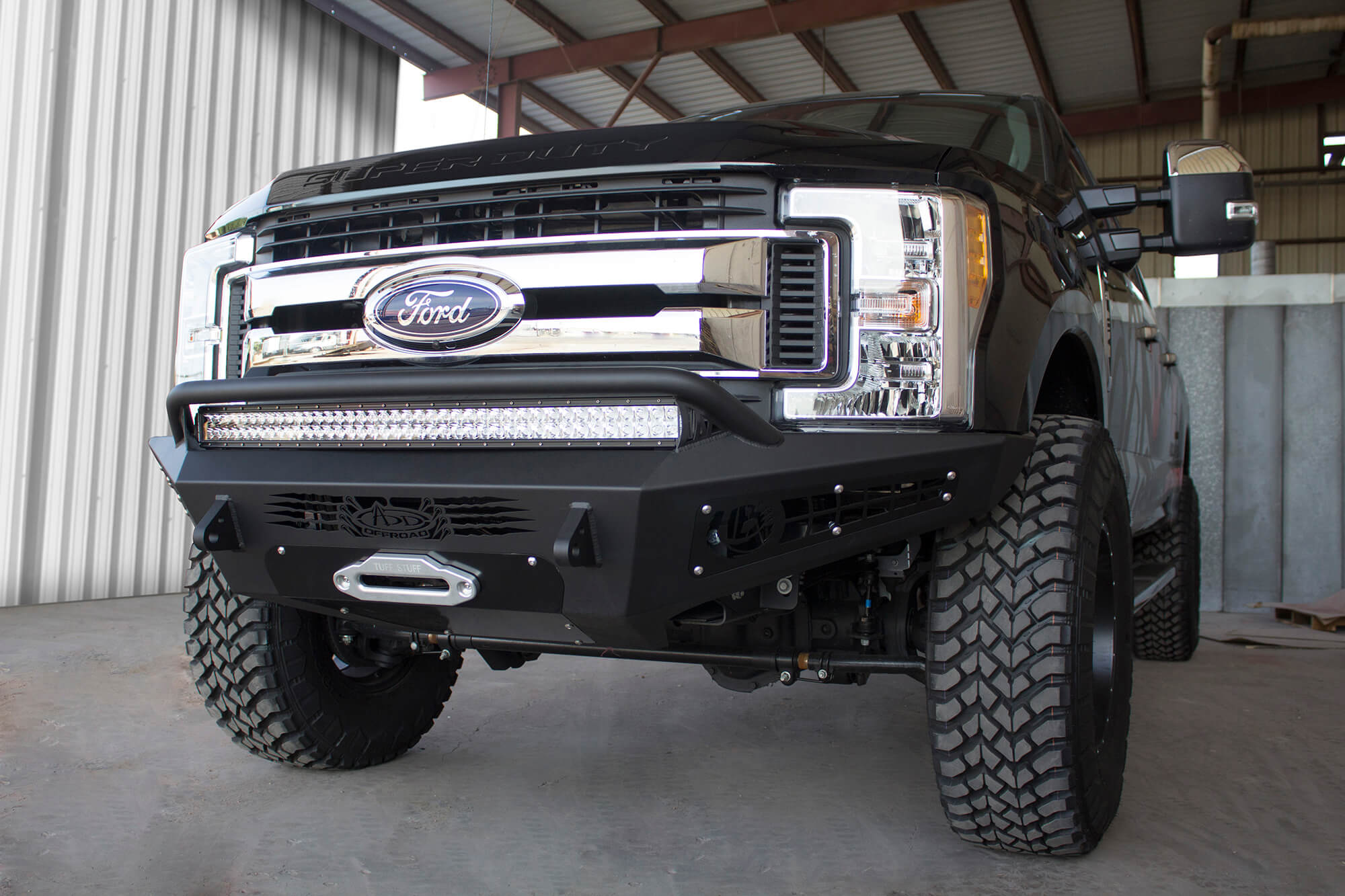 ADD Offroad 2017-2022 Ford Super Duty Honeybadger Front Bumper F167382840103 | GarageAndFab.com