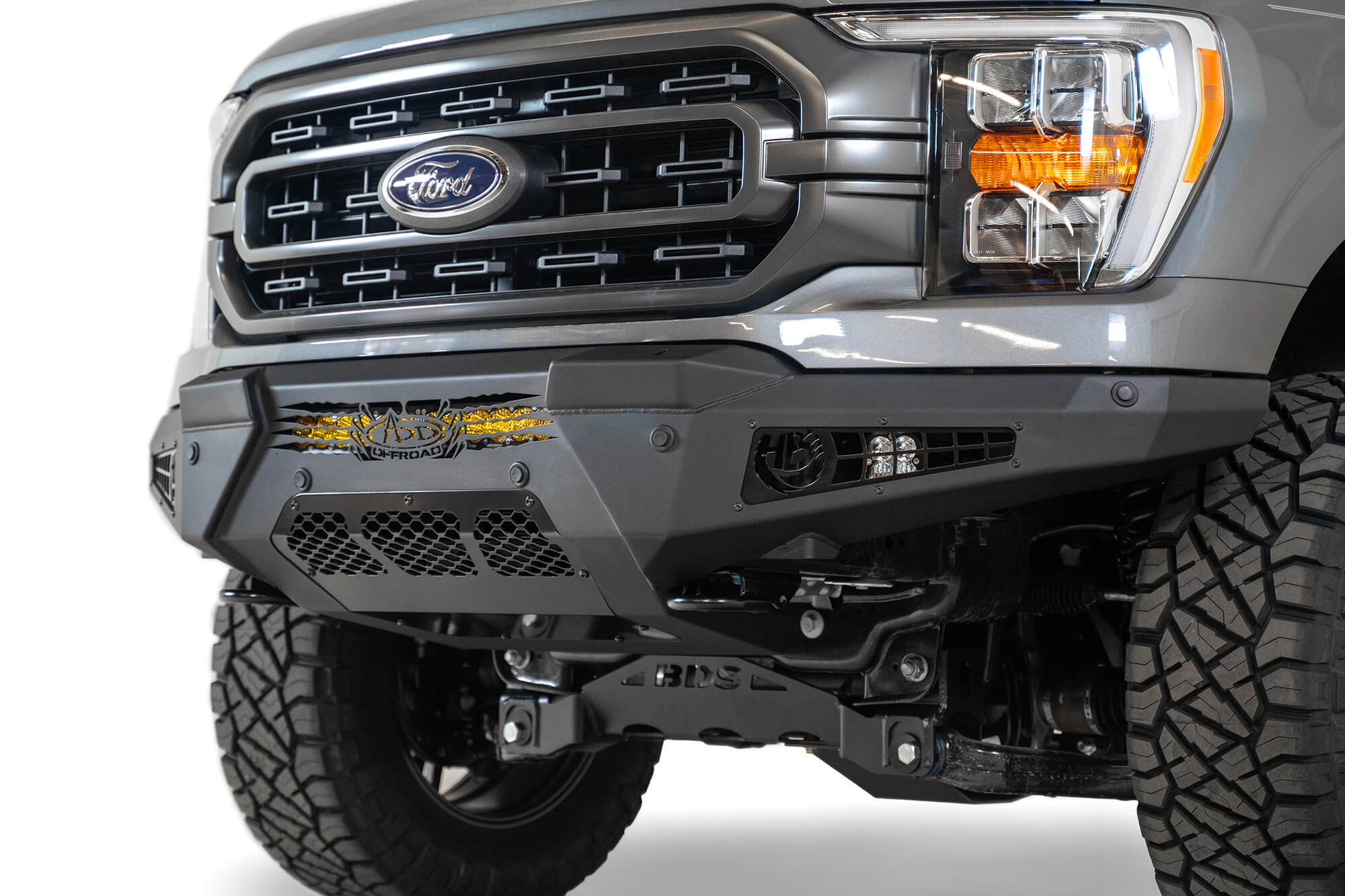 ADD Offroad 2021-2022 Ford F-150 Honeybadger Front Bumper W/ Top Hoop F197431040103 | GarageAndFab.com