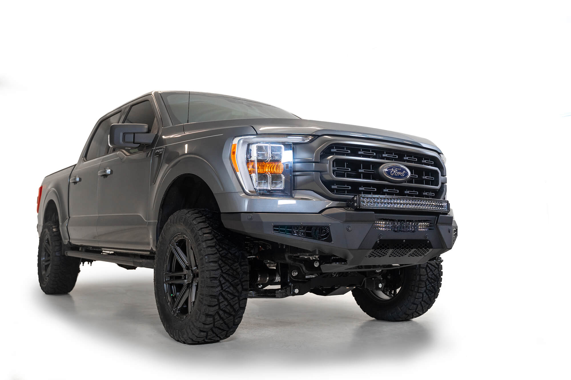 ADD Offroad 2021-2022 Ford F-150 Honeybadger Front Bumper W/ Top Hoop F197431040103 | GarageAndFab.com