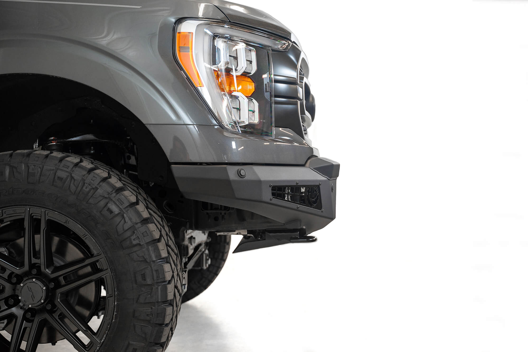 ADD Offroad 2021-2022 Ford F-150 Honeybadger Front Bumper W/ Top Hoop F197431040103 | GarageAndFab.com