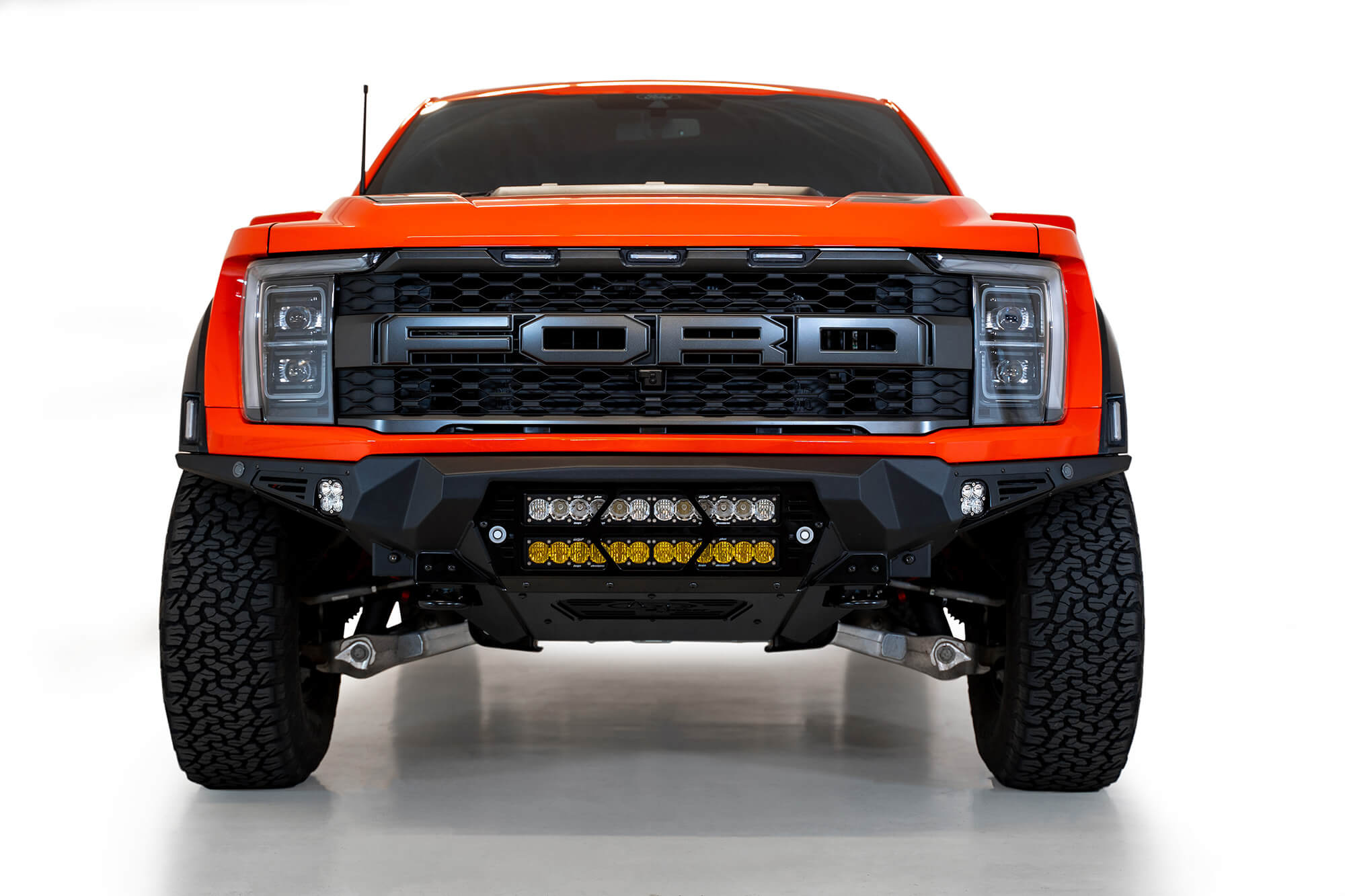ADD Offroad 2021-2022 Ford Raptor Bomber Front Bumper (20-Inch Lights) F210012140103 | GarageAndFab.com