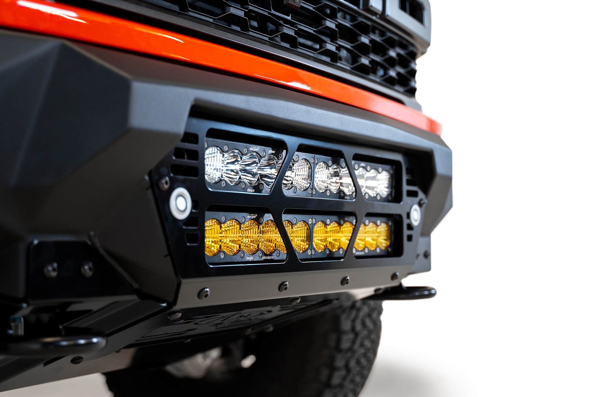 ADD Offroad 2021-2022 Ford Raptor Bomber Front Bumper (20-Inch Lights) F210012140103 | GarageAndFab.com