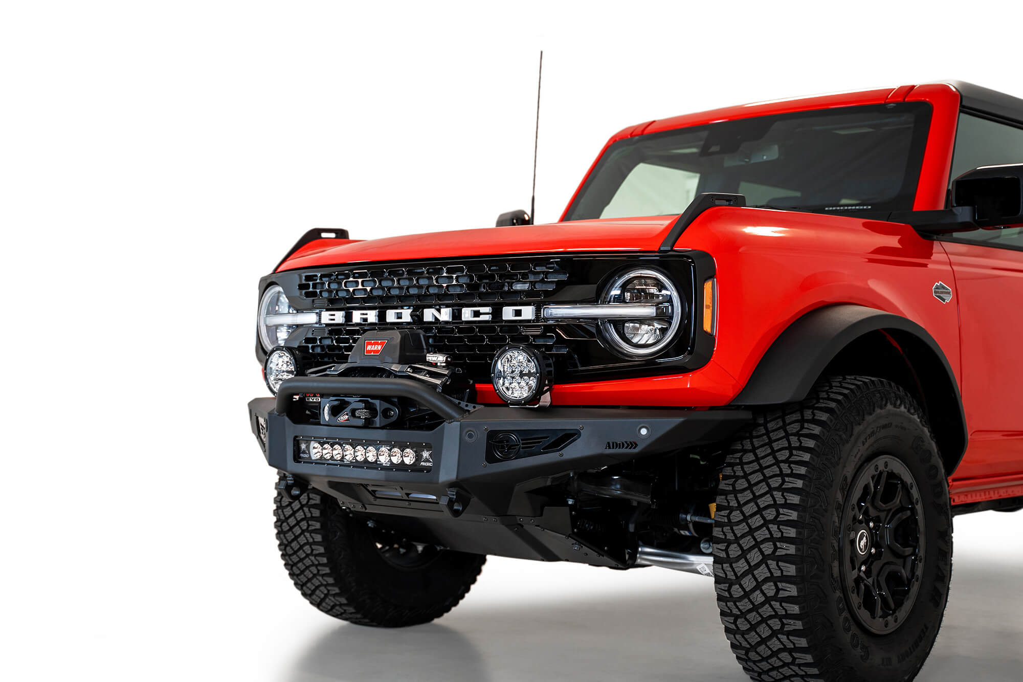 ADD Offroad 2021-2022 Ford Bronco Rock Fighter Front Bumper F230181060103 | GarageAndFab.com