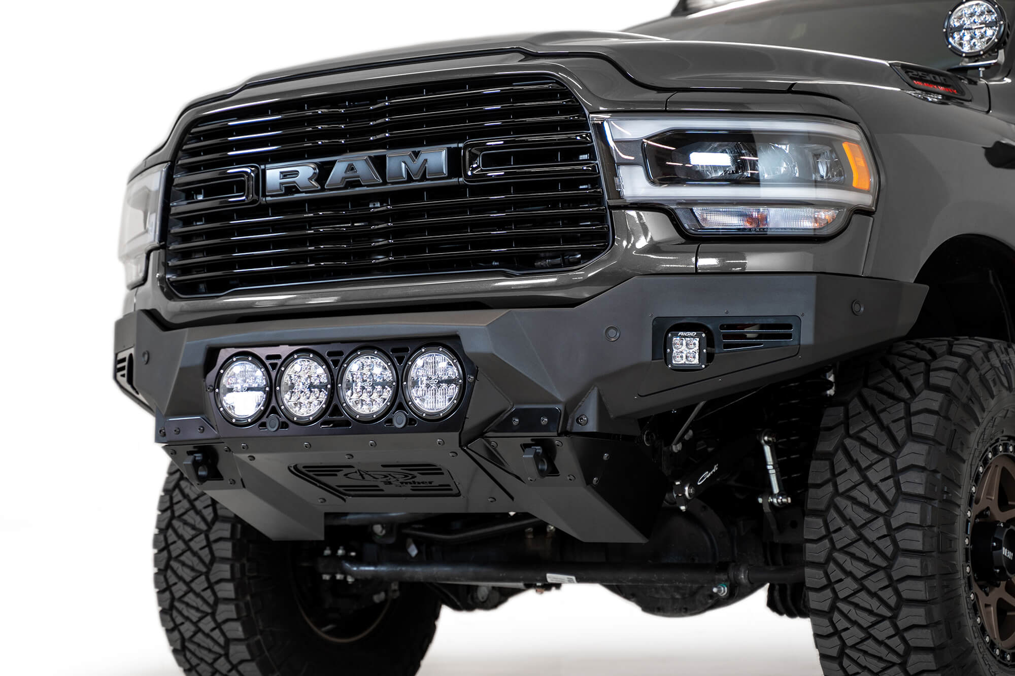 ADD Offroad 2019 - 2022 Ram 2500/3500 Bomber Front Bumper (Rigid) F560014110103 | GarageAndFab.com