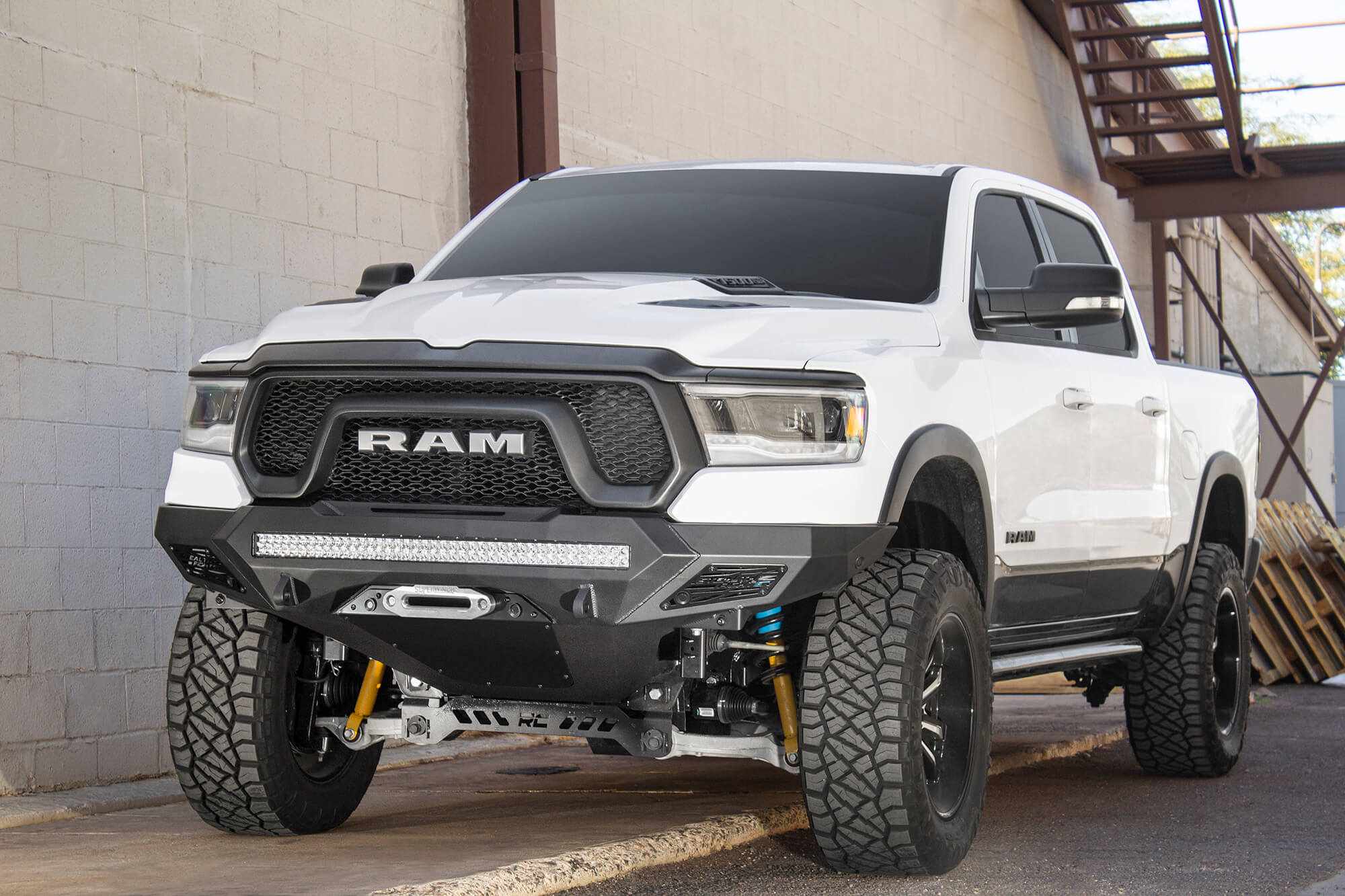 ADD Offroad 2019-2022 Ram Rebel 1500 Stealth Fighter Front Bumper F611422770103 | GarageAndFab.com
