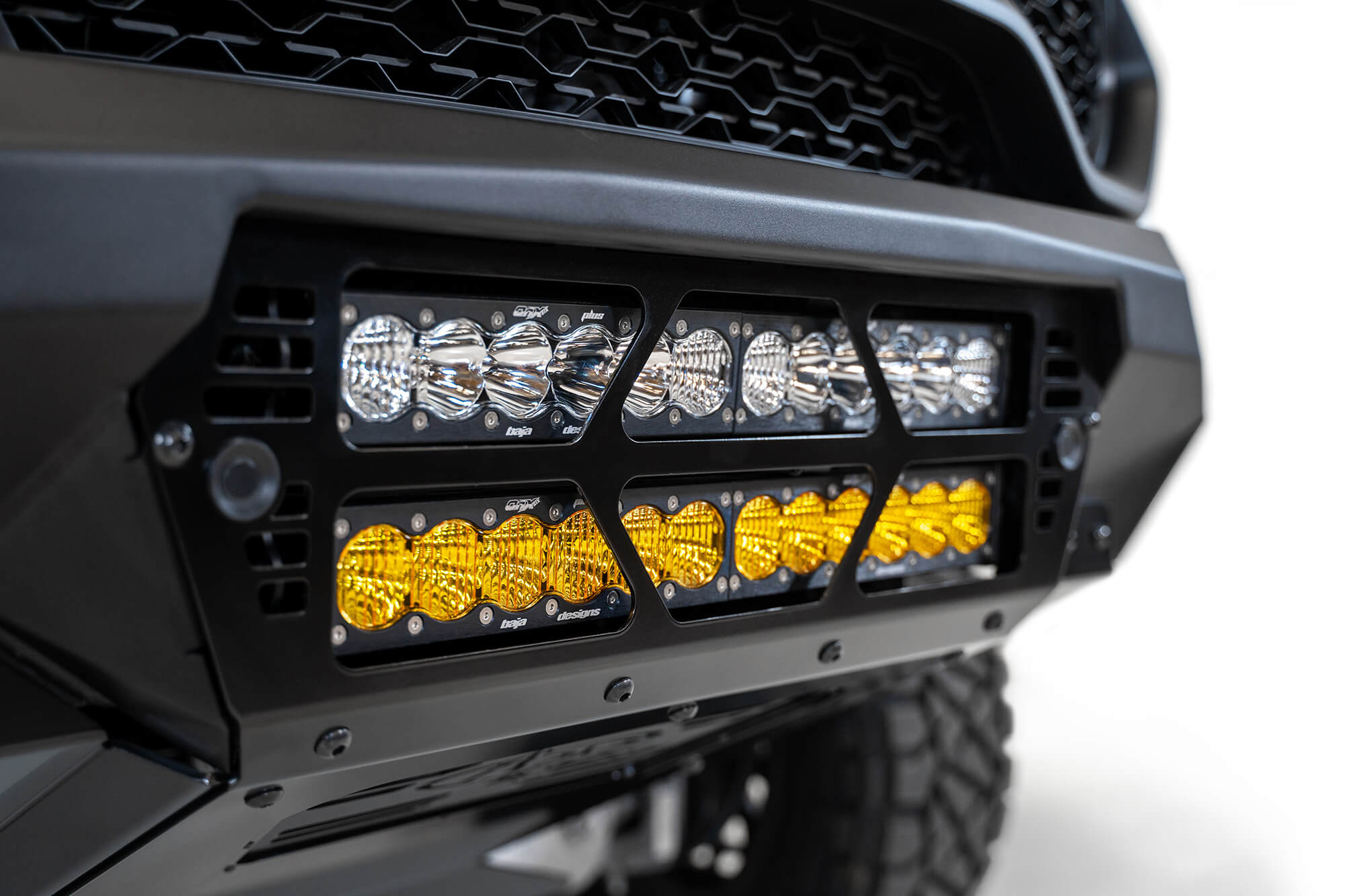 ADD Offroad 2021-2022 Ram 1500 Trx Bomber Front Bumper (20 Inch Lights) F620012140103 | GarageAndFab.com