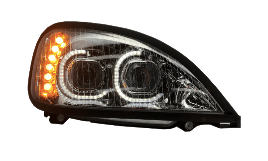 Vivid FREG01 Brilliant Series Freightliner Columbia Led Headlight Chrome Driver 01-20 | GarageAndFab.com