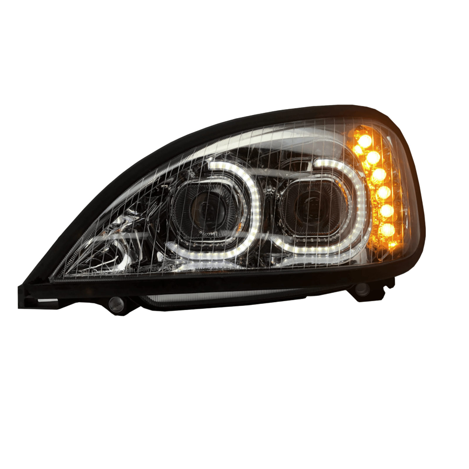 Vivid FREG01 Brilliant Series Freightliner Columbia Led Headlight Chrome Driver 01-20 | GarageAndFab.com