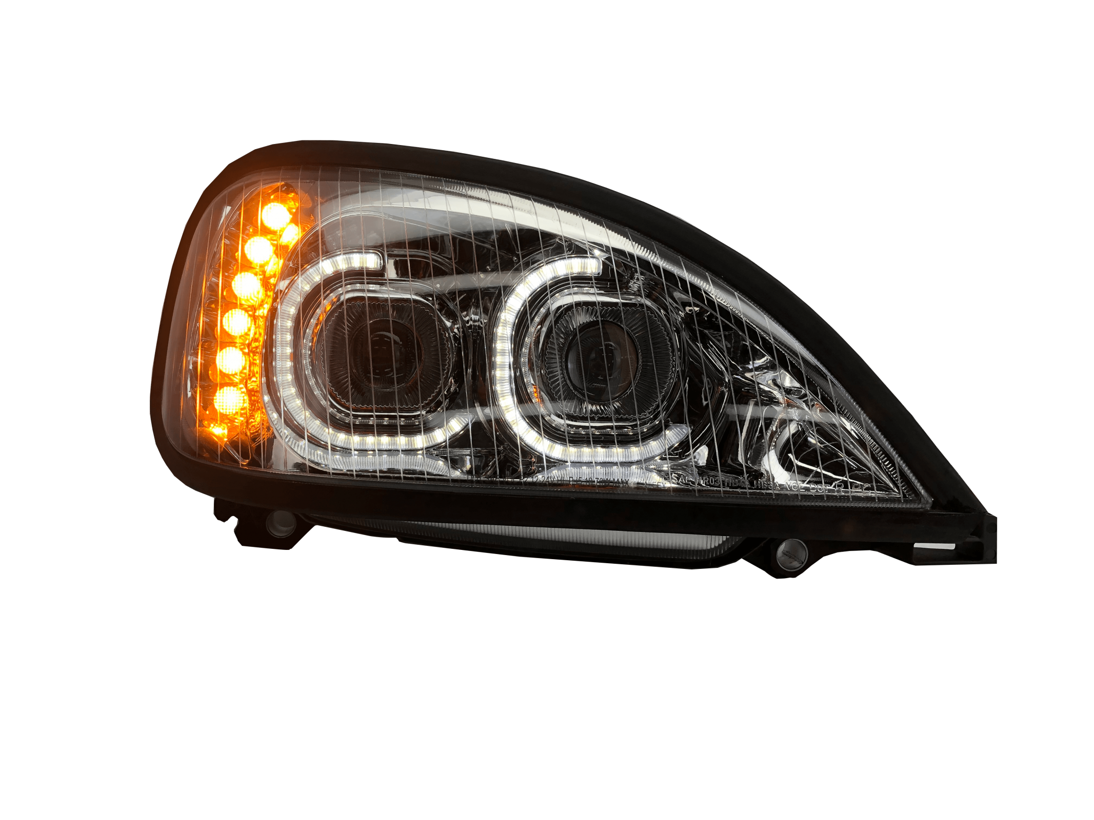 Vivid FREG02 Brilliant Series Freightliner Columbia Led Headlight Chrome Passenger 01-20 | GarageAndFab.com